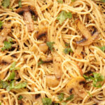 Mushroom Aglio E Olio Spaghetti